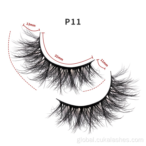 Short Eyelashes 10 mm false lashes short fluffy eyelashes Supplier